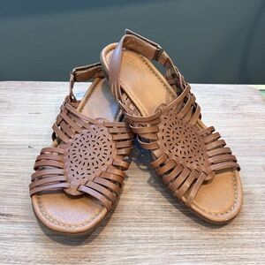 Naturalizer Women’s Saddle Tan “Whistle” Size 8.5 Adjustable Strap Sandals